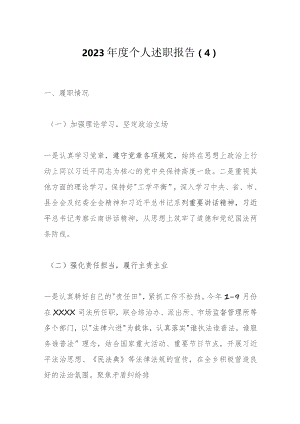 2023年度个人述职报告（4）.docx