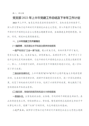 （七篇）党建工作工作自查报告附下步工作打算.docx