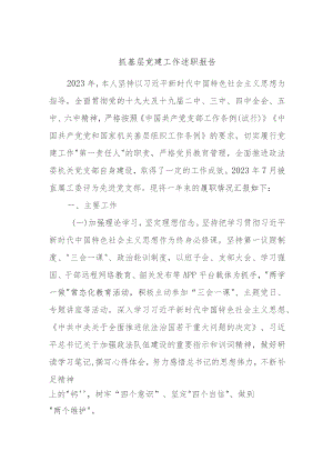 抓基层党建工作述职报告 (5).docx