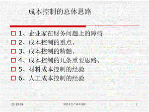 制造业生产成本控制思路.ppt