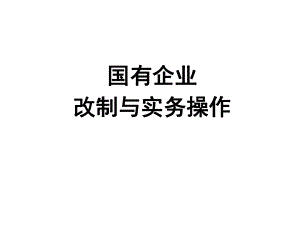 国有企业改制.ppt
