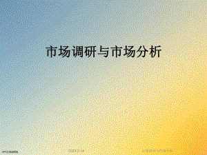 市场调研与市场分析.ppt