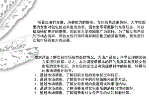 女包市场调查分析.ppt