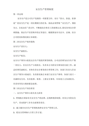 公司安全生产管理制度.docx