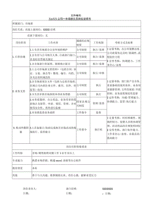 市场部文员岗位职责.docx