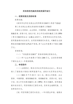 其他债务性融资资助类操作指引.docx