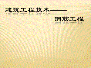 建筑工程施工技术钢筋工程.ppt