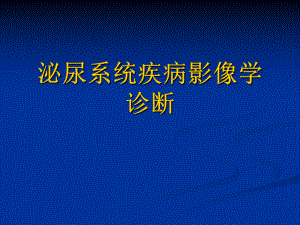 泌尿系统疾病影像学诊断.ppt