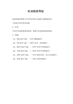 机油黏度等级.docx