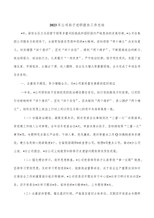 2023年公司班子述职报告工作总结.docx