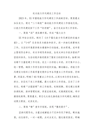 机关能力作风建设工作总结.docx