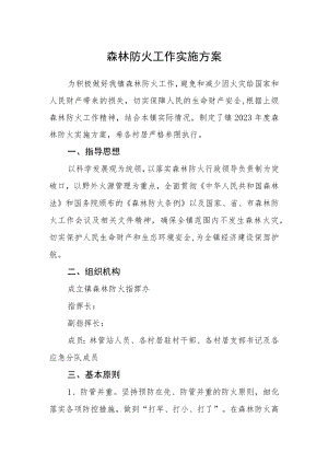 森林防火工作实施方案.docx