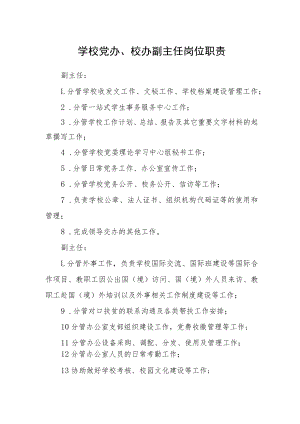 学校党办、校办副主任岗位职责.docx