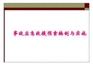 事故应急预案编制与实施.ppt