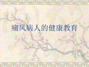 痛风病人的健康教育.ppt