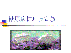糖尿病护理及宣教.ppt
