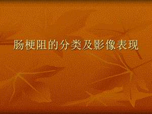 肠梗阻的分类及影像学表现.ppt
