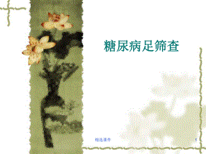 糖尿病足筛查.ppt