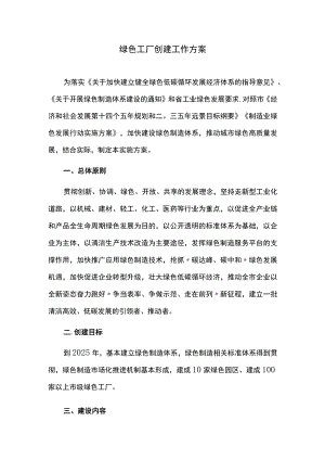 绿色工厂创建工作方案.docx