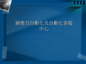 销售力自动化及自动化客服中心.ppt
