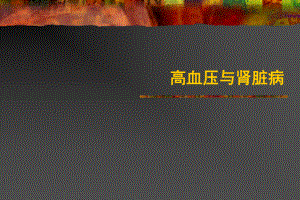 高血压与肾脏病.ppt