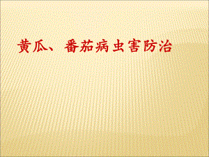 黄瓜病虫害防治.ppt