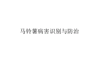 马铃薯病虫害识别与防治.ppt