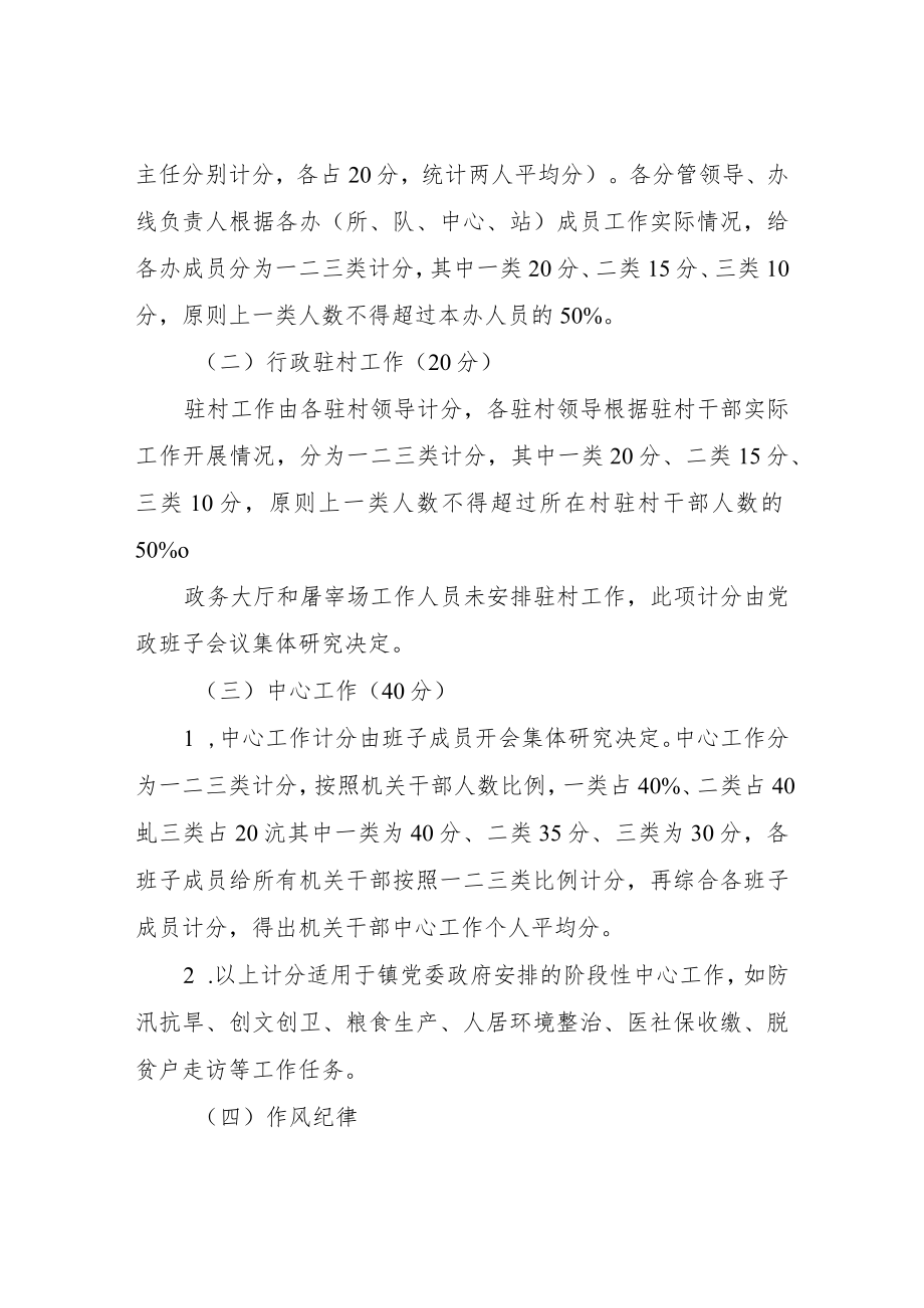 2023年XX镇机关工作人员绩效考核办法.docx_第2页