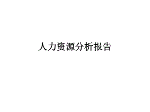 人力资源分析报告.ppt
