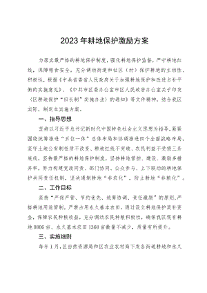 2023年耕地保护激励方案.docx