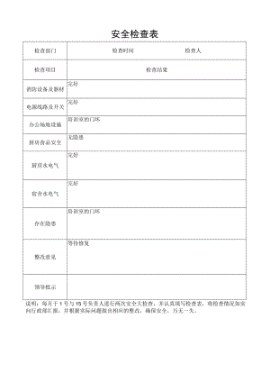 安子新家政 安全检查表P1.docx