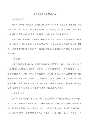 检查系统务虚会强调要求.docx