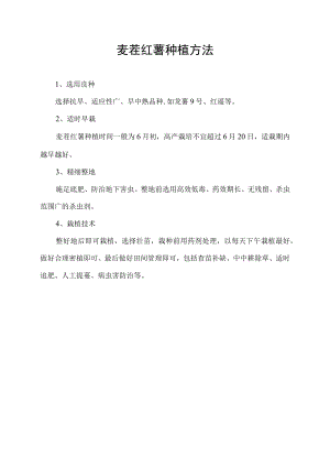 麦茬红薯种植方法.docx