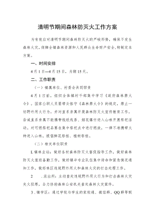 清明节期间森林防灭火工作方案.docx