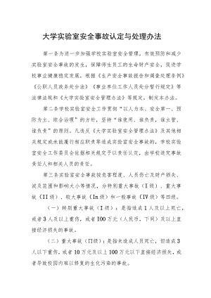大学实验室安全事故认定与处理办法.docx