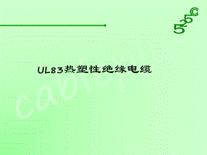UL83培训资料.ppt