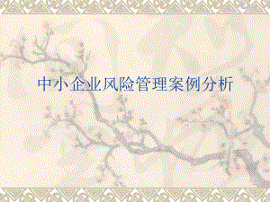 中小企业风险管理案例分析.ppt