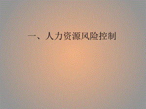 人力资源风险控制.ppt