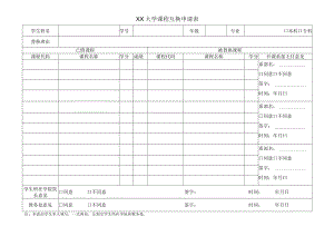 XX大学课程学分互换申请表.docx