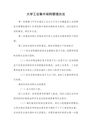 大学工会集中采购管理办法.docx