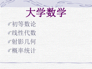 大学数学初等数论.ppt