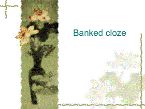 大学四级英语四级选词填空PPT.ppt