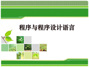 1.3程序与程序设计语言课件.ppt