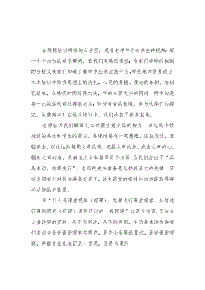 2023年小学教师寒假网络研修专题学习心得体会材料【共5篇】.docx