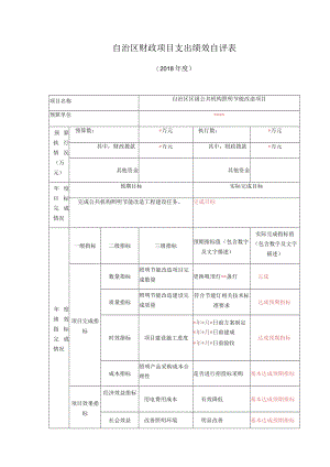 自治区财政项目支出绩效自评表.docx
