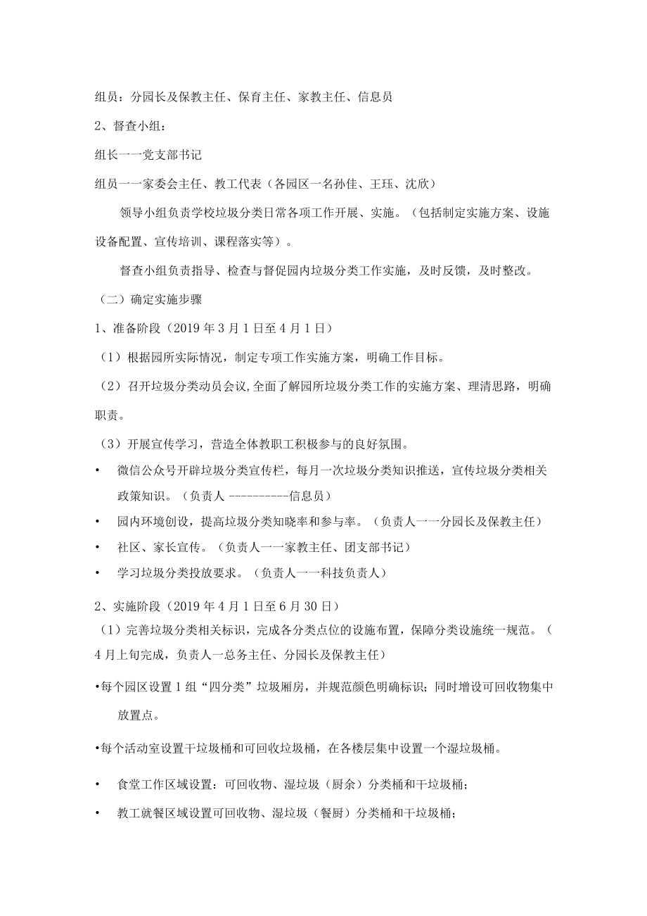 闵行区古美中心幼儿园垃圾分类实施方案.docx_第2页