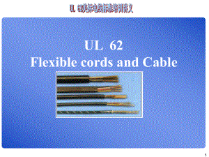 UL62培训资料.ppt