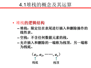 数据结构堆栈.ppt