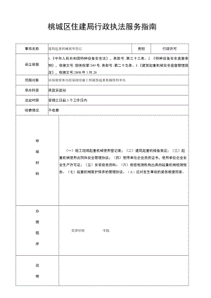 行政许可桃城区住建局行政执法服务指南.docx