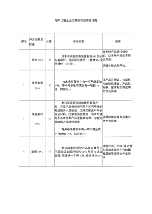 超声切割止血刀采购项目评分细则.docx